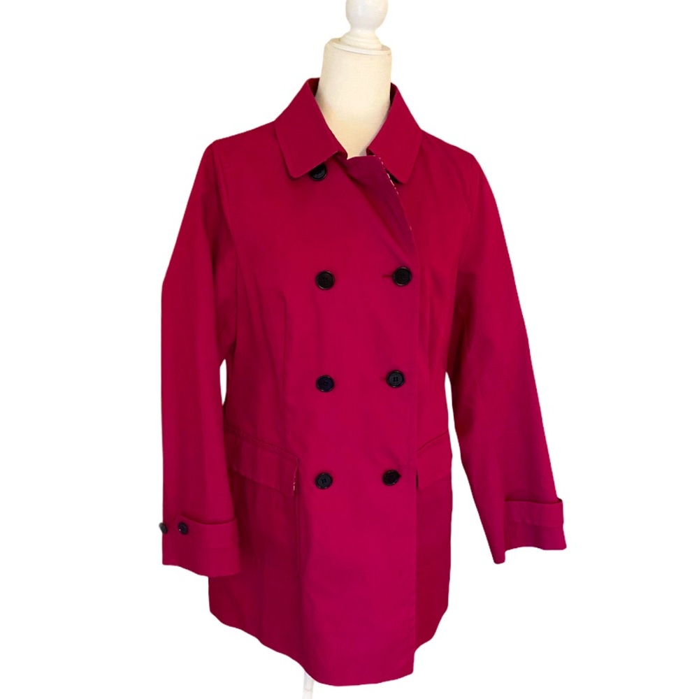 Talbots Lightweight Double Breasted Jacket Size 10 - image 1